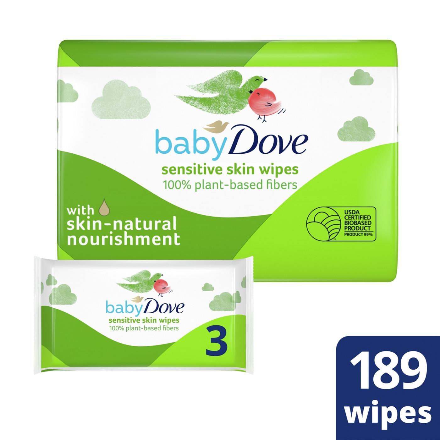Baby Dove Sensitive Skin Wipes, 3 Pk; image 8 of 8