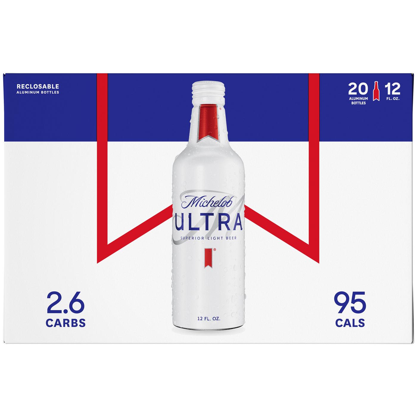 Michelob Ultra Light Beer 20 pk Aluminum Bottles; image 2 of 2