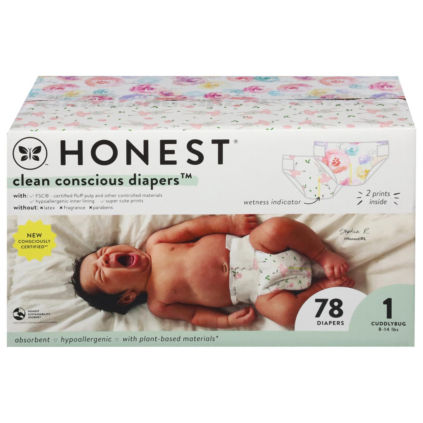 The Honest Company Clean Conscious Diapers Club Box - Size 1, 2 Print Pack; image 1 of 3