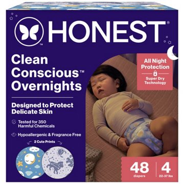 The Honest Company Overnight Diapers - Size 4