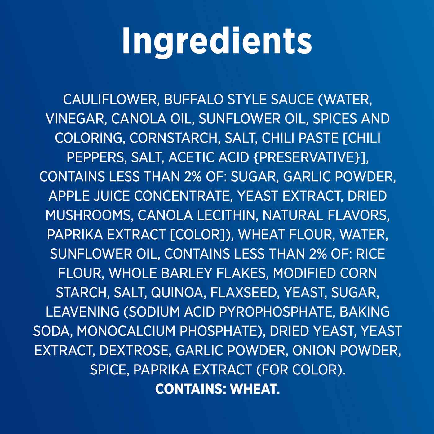 Birds Eye Frozen BuffaloStyle Cauliflower Wings Shop Broccoli