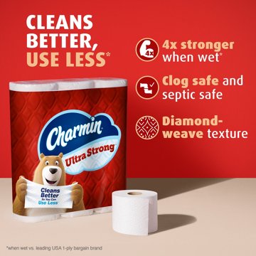 Charmin Ultra Strong Toilet Paper, 12 Mega XL Rolls