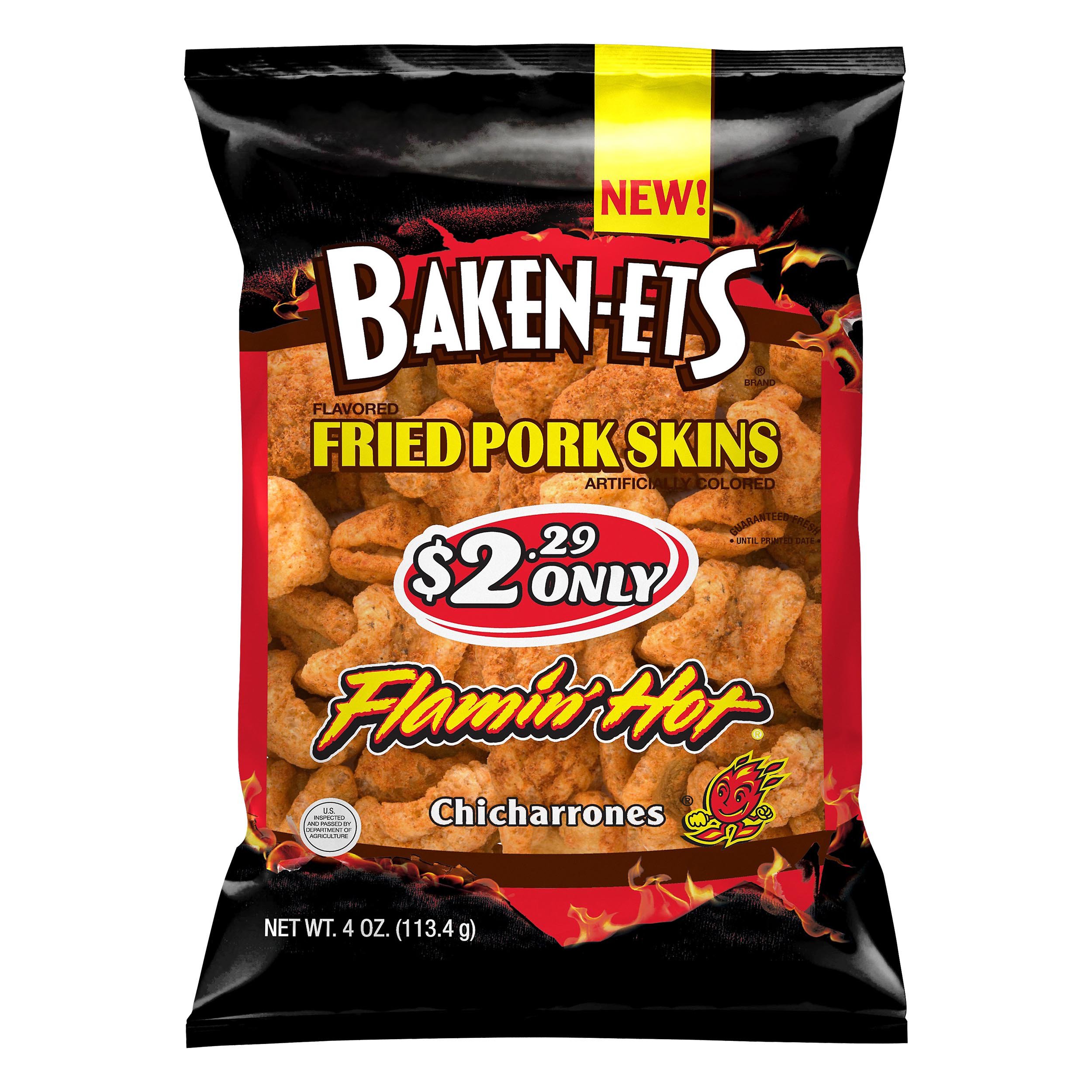 Flamin Hot Pork Skins Shop Chips at HEB