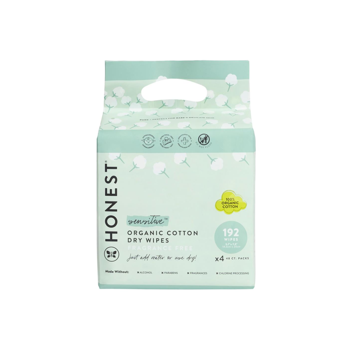 The Honest Company Organic Cotton Dry Wipes 4 Pk; image 1 of 3