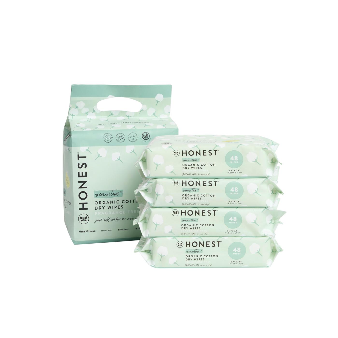 The Honest Company Organic Cotton Dry Wipes 4 Pk; image 3 of 3