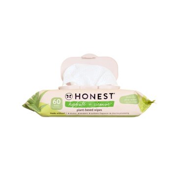 The Honest Company Hydrate & Cleanse Plant Based Wipes - Aloe & Cucumber
