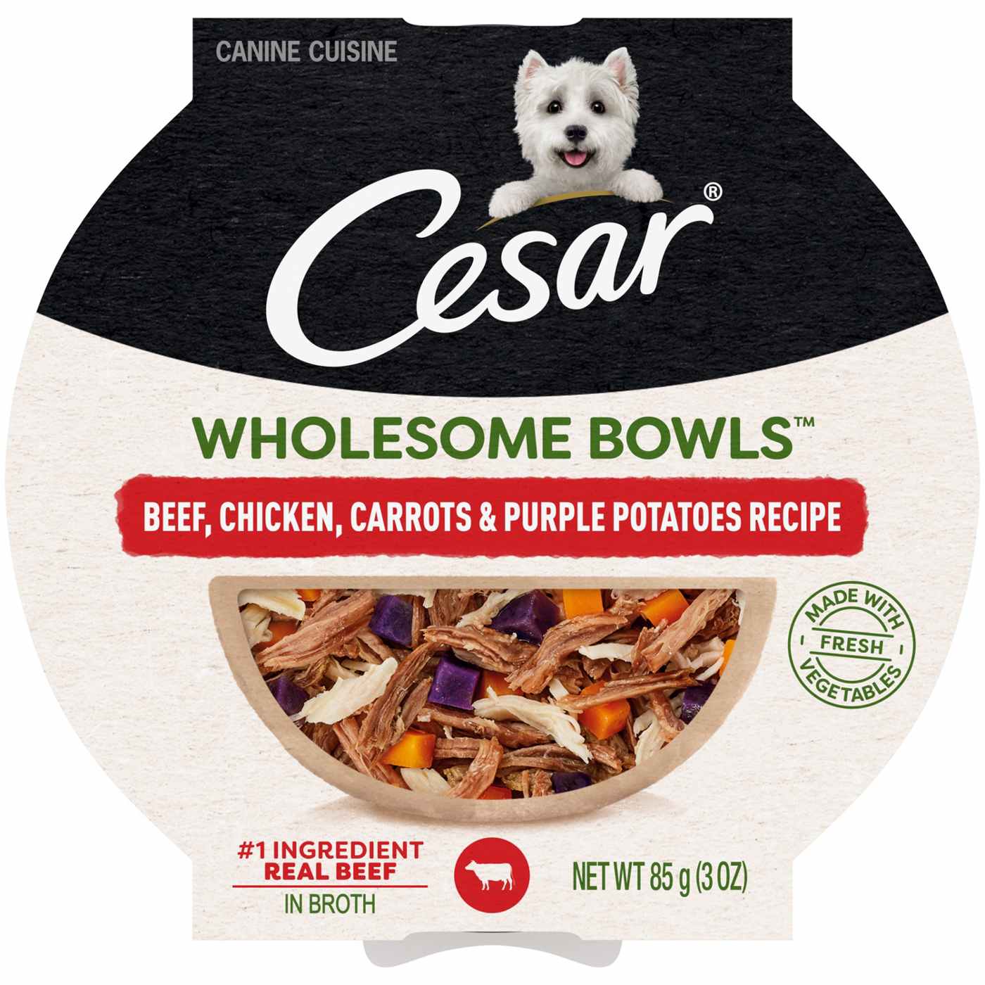 Cesar Wholesome Bowls Beef, Chicken, Carrots & Potatoes Wet Dog Food; image 1 of 4