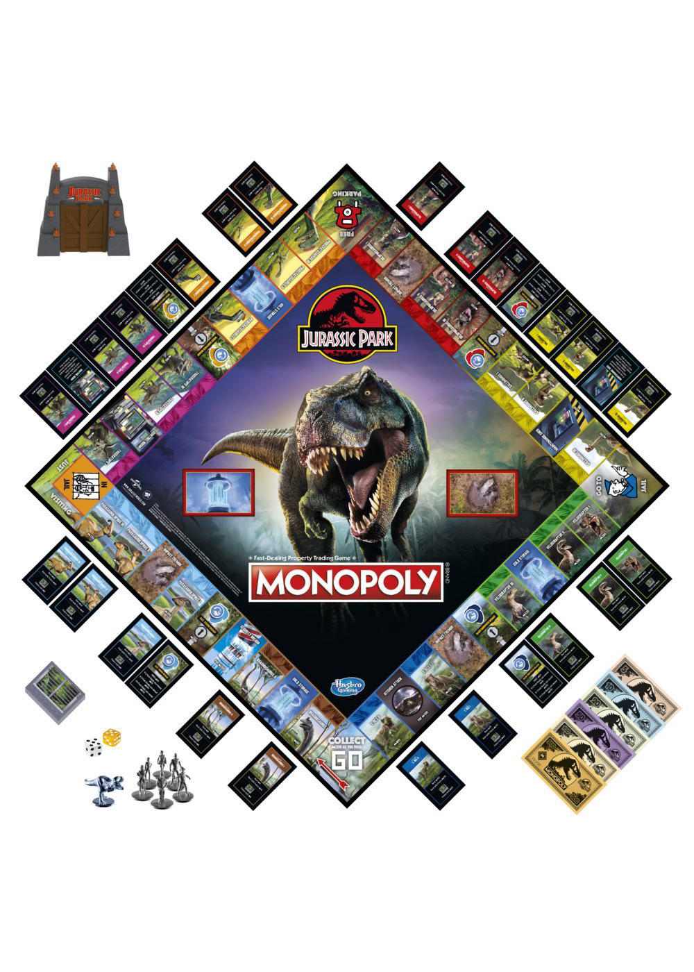 Monopoly Jurassic Park Edition Board Game; image 1 of 2