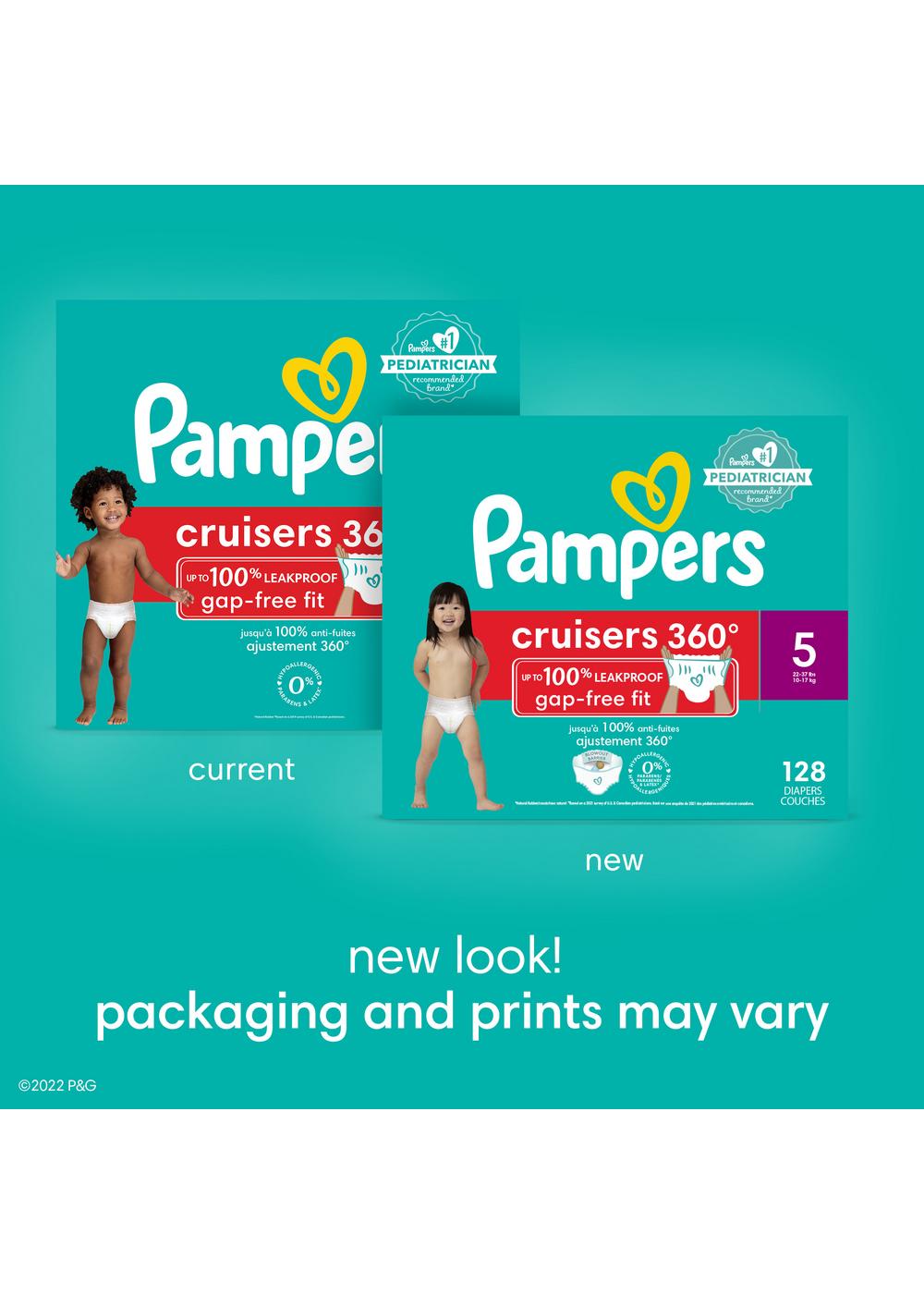 Pampers Cruisers 360 Diapers - Size 4; image 3 of 10