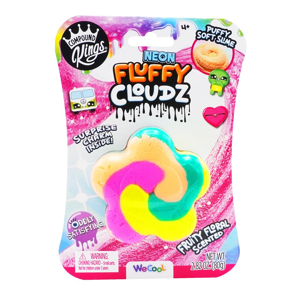 Compound Kings Neon Fluffy Cloudz Scented Slime, Assorted - Shop Slime at  H-E-B