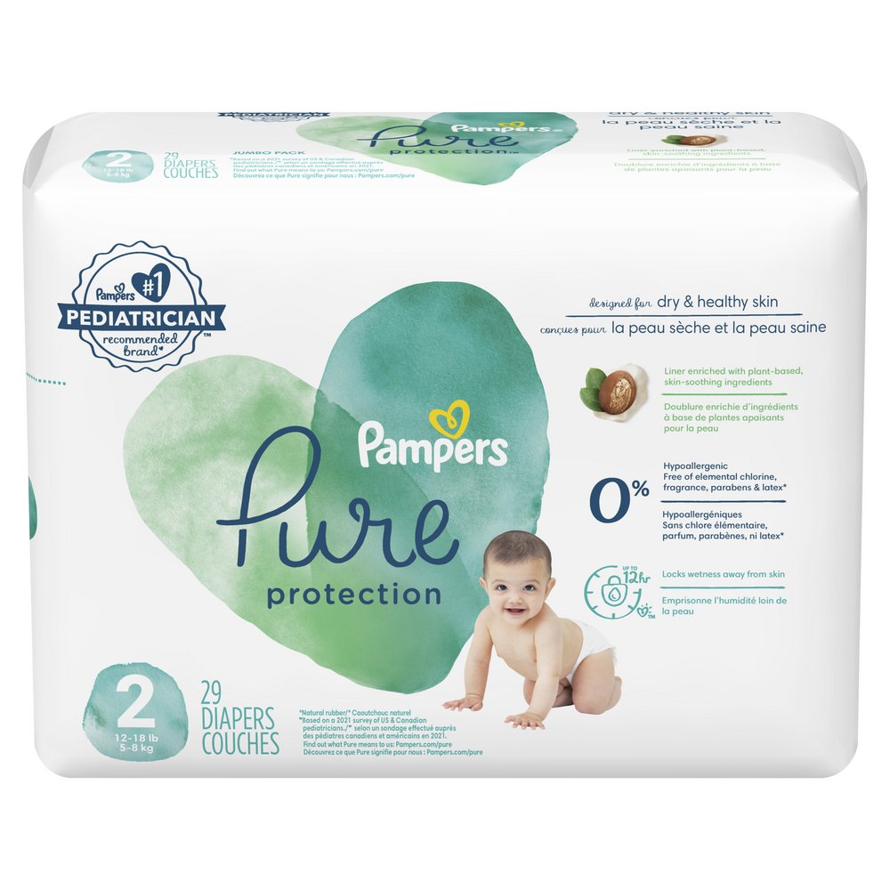 Pampers Pure Protection Fragrance Free Diapers Size 5 (20 ct), Delivery  Near You
