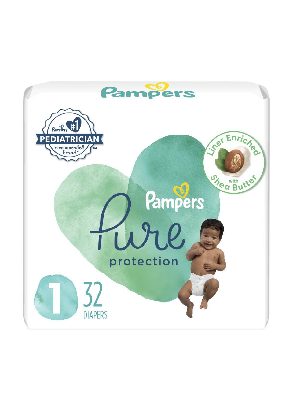 Pampers Pure Protection Diapers - Size 1; image 1 of 3