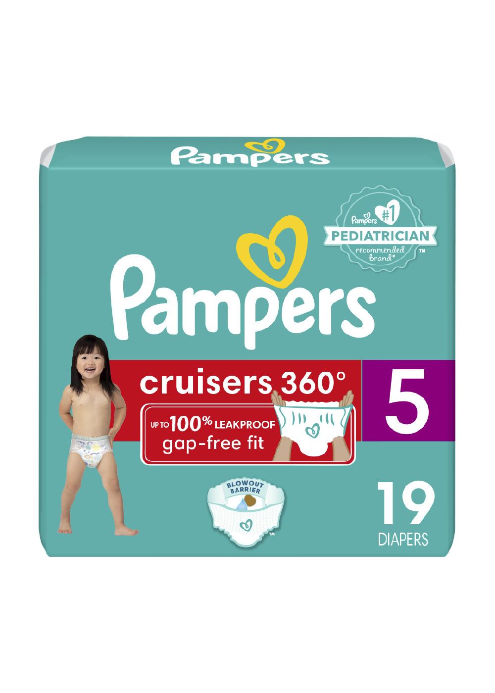 Size 5 best sale pampers cruisers