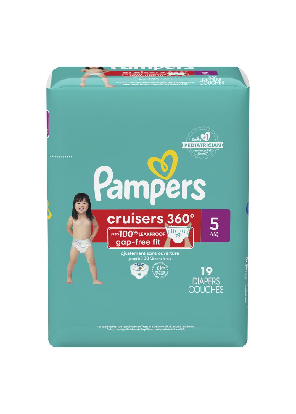 Pampers Cruisers 360 Diapers - Size 5; image 3 of 10