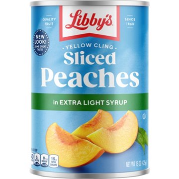 Libby's Yellow Cling Sliced Peaches in Extra Light Syrup, 15 oz