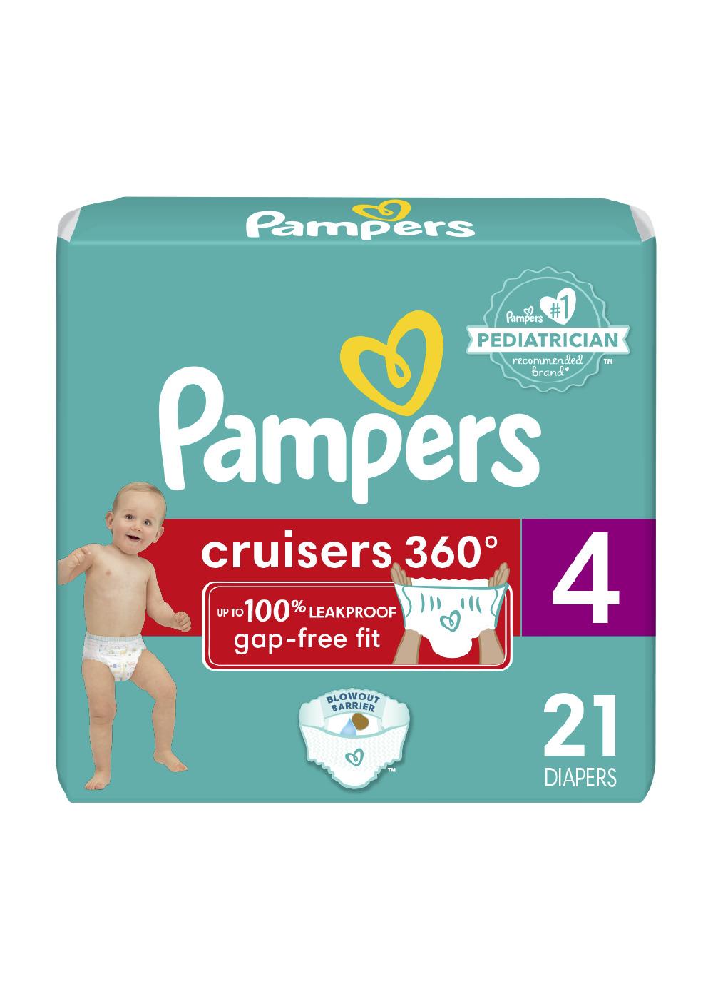 Pampers Cruisers 360 Diapers - Size 4; image 1 of 7