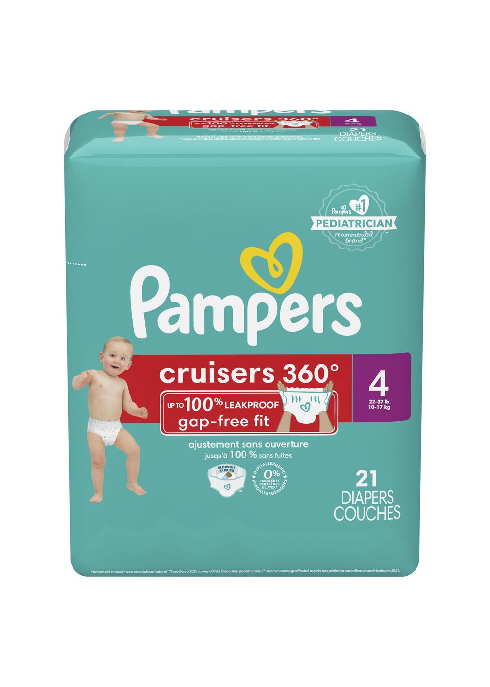 Pampers Cruisers 360 Diapers - Size 4; image 3 of 7