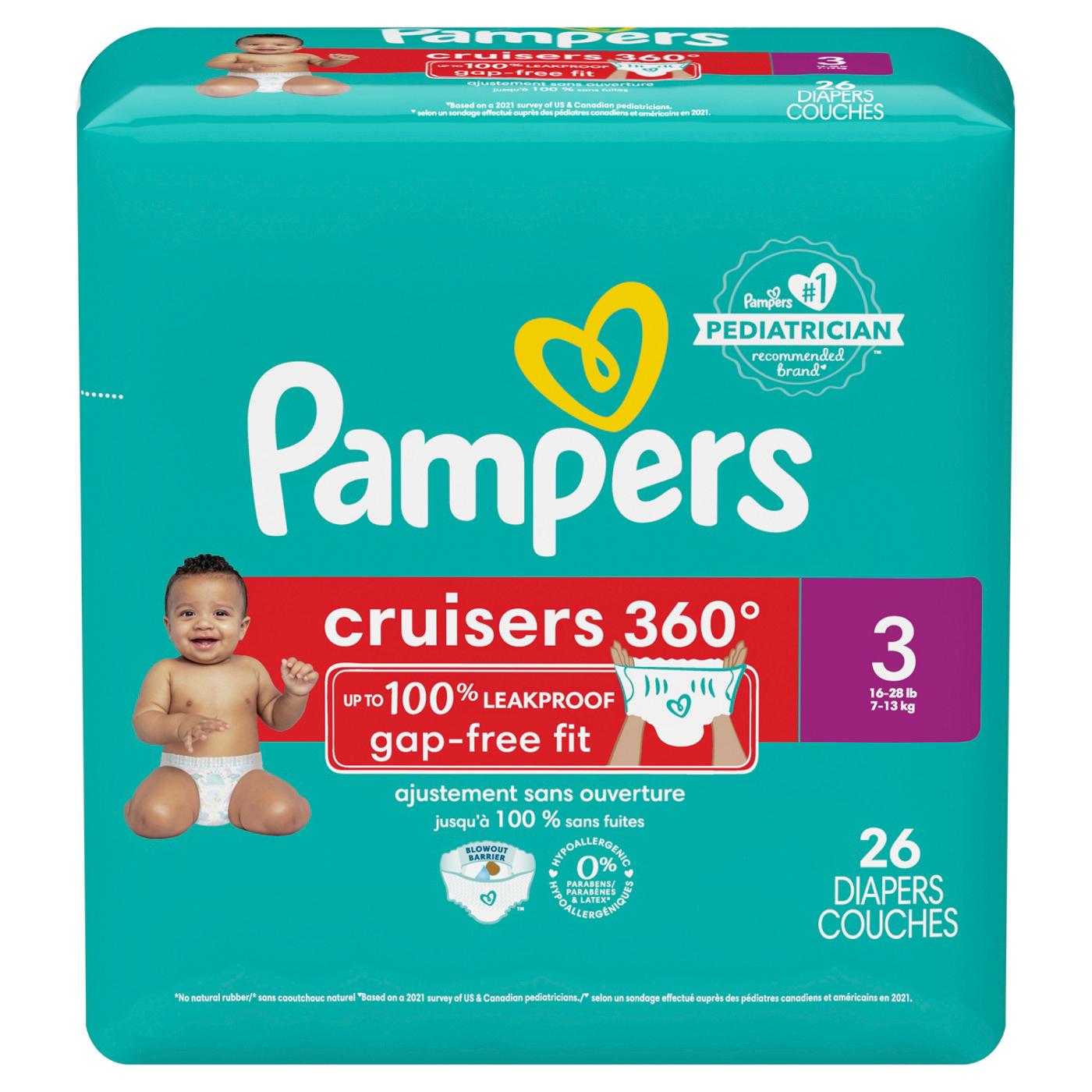 Pampers 360 store cruisers size 3