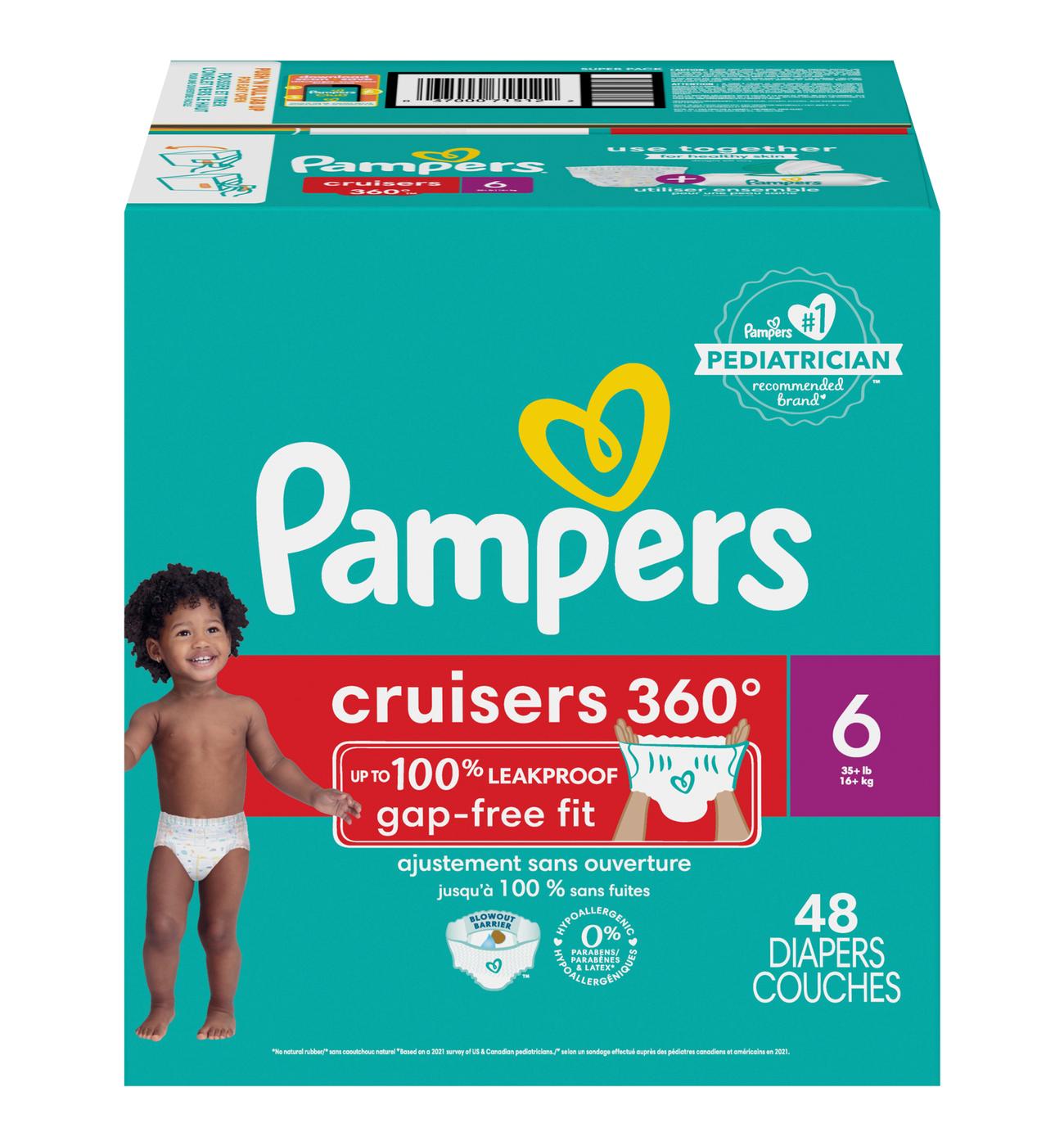 Pampers Cruisers 360 Diapers - Size 6; image 1 of 9