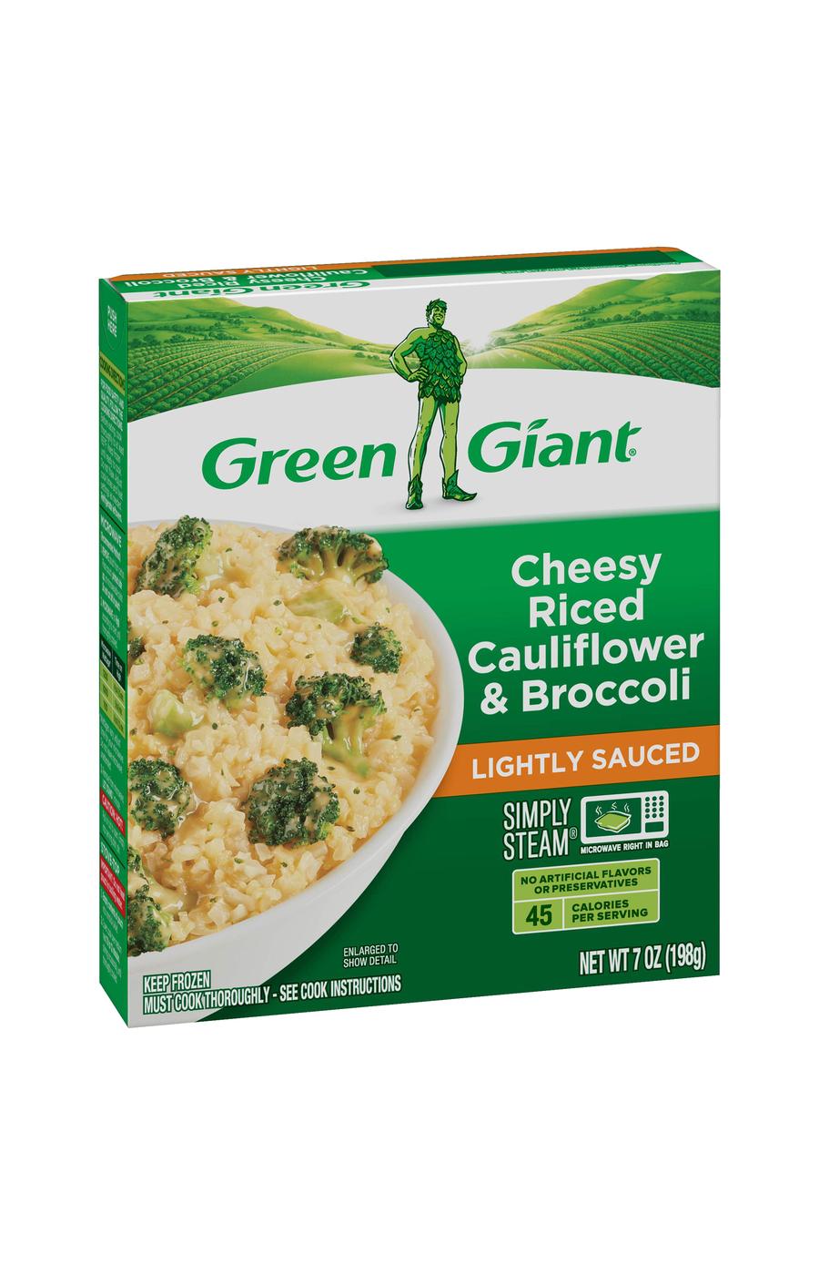 Green Giant Simply Steam Cheesy Riced Cauliflower & Broccoli; image 2 of 3