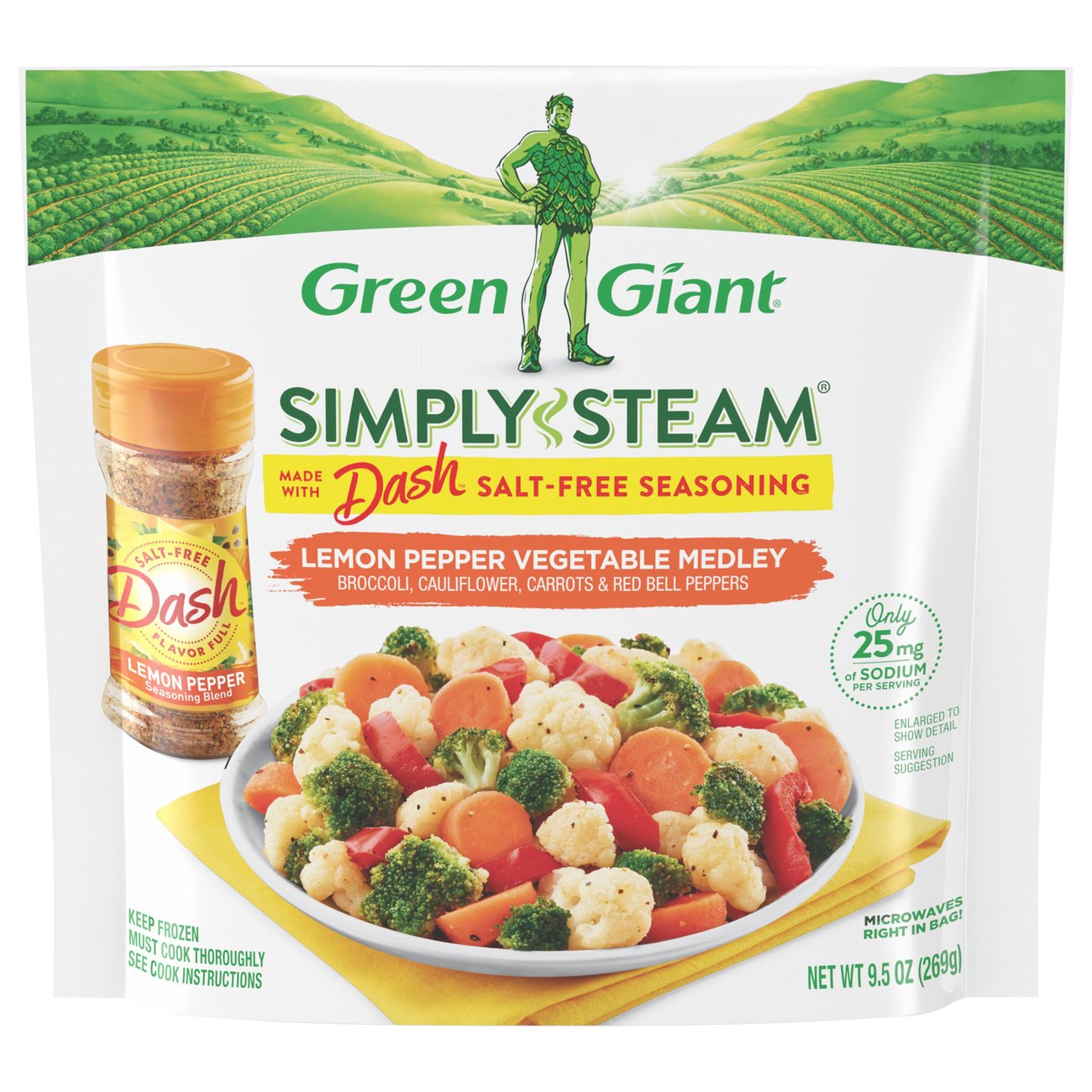 Green Giant Simply Steam Lemon Pepper Vegetable Medley Shop Entrees & Sides at HEB