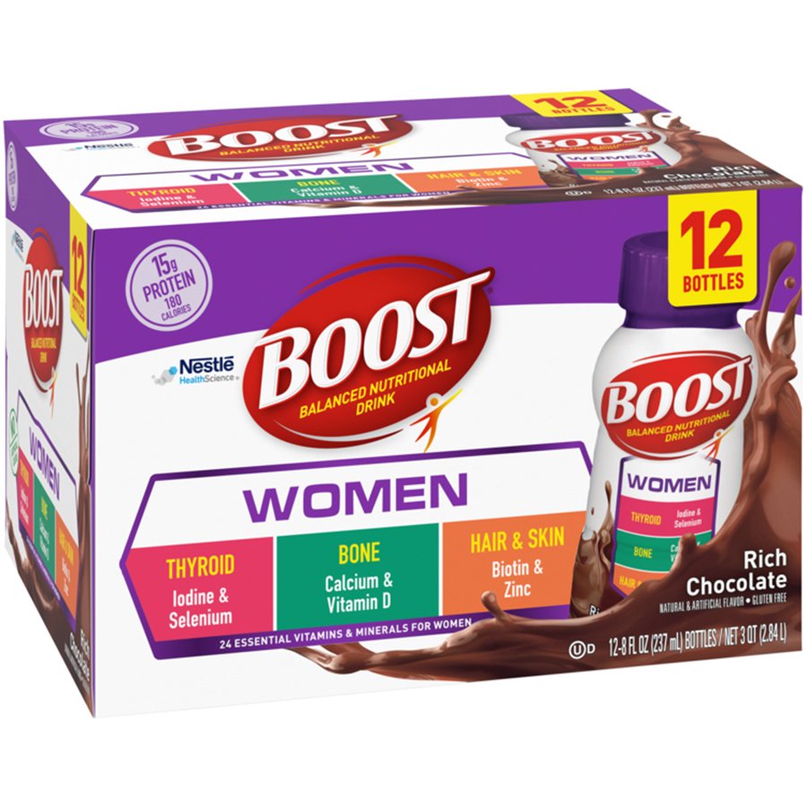 BOOST Women Ready to Drink Nutritional Drink Rich Chocolate 6 pk Shop