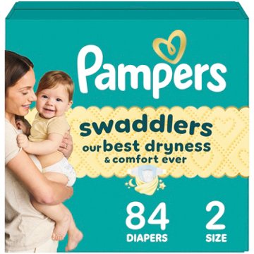 Pampers Swaddlers Baby Diapers - Size 2, 84 ct