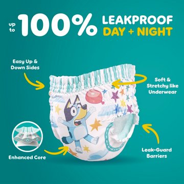Pampers Easy Ups Bluey Training Underwear - Size 7 (5T-6T)