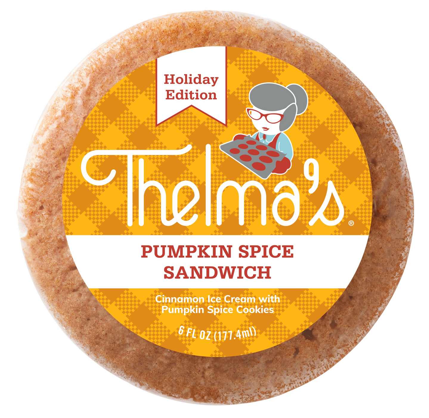 Thelma's Pumpkin Spice Ice Cream Sandwich; image 1 of 2