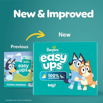 Pampers Easy Ups Bluey Training Underwear - Size 7 (5T-6T), 15 ct