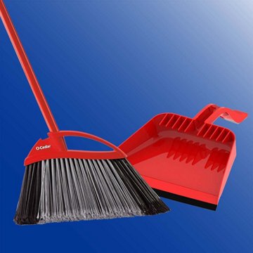 O-Cedar PowerCorner Pet Pro Broom with Step-On Dust Pan