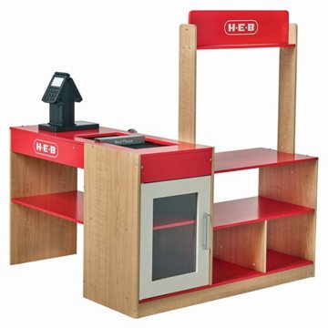 H-E-B Beyond Imagination! Wooden Grocery Checkout Stand