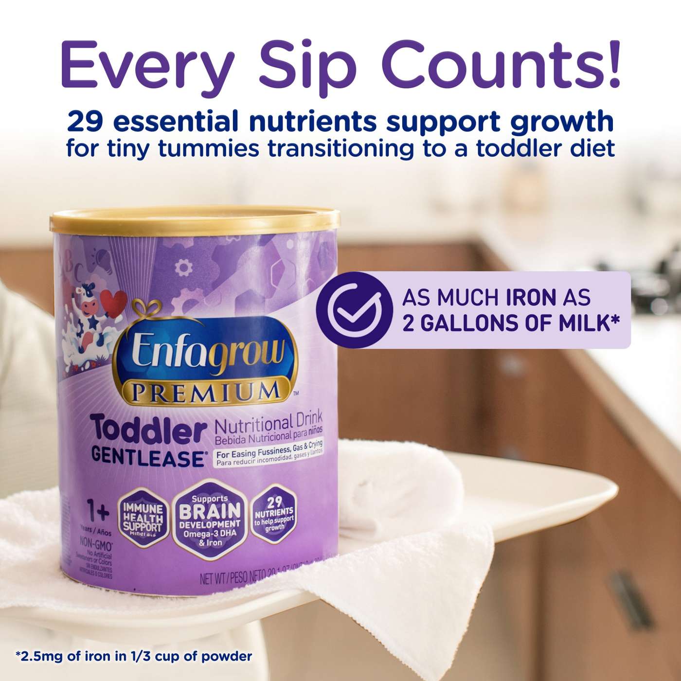 Enfagrow Gentlease Toddler Powder Nutritional Drink; image 8 of 8