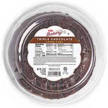 H-E-B Bakery Triple Chocolate Crème Cake, 36 oz