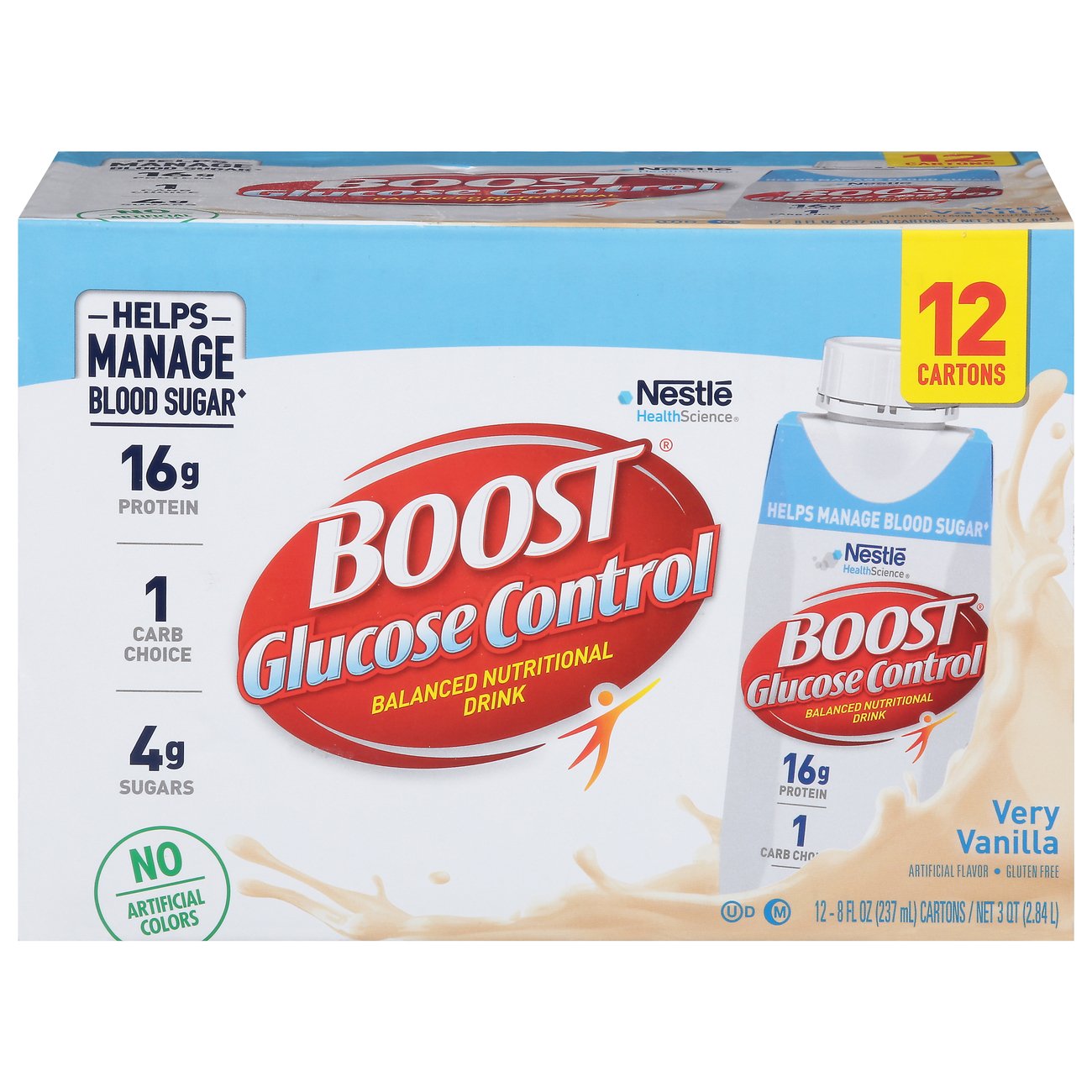 BOOST Glucose Control Nutritional Drink - Very Vanilla, 12 pk