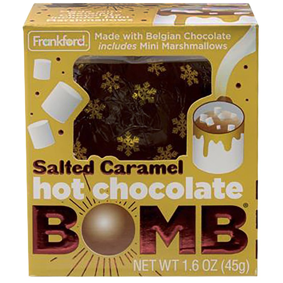 Frankford Salted Caramel Hot Chocolate Melting Bomb with Mini Marshmallows Shop Candy at HEB