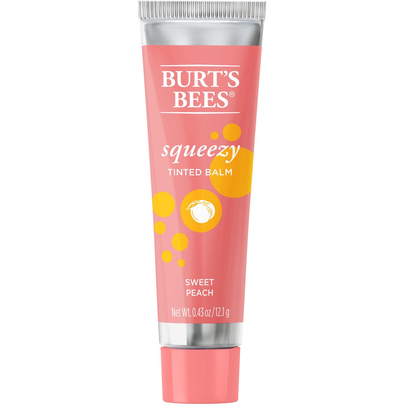 Burt's Bees Squeezy Tinted Lip Balm - Sweet Peach; image 1 of 12