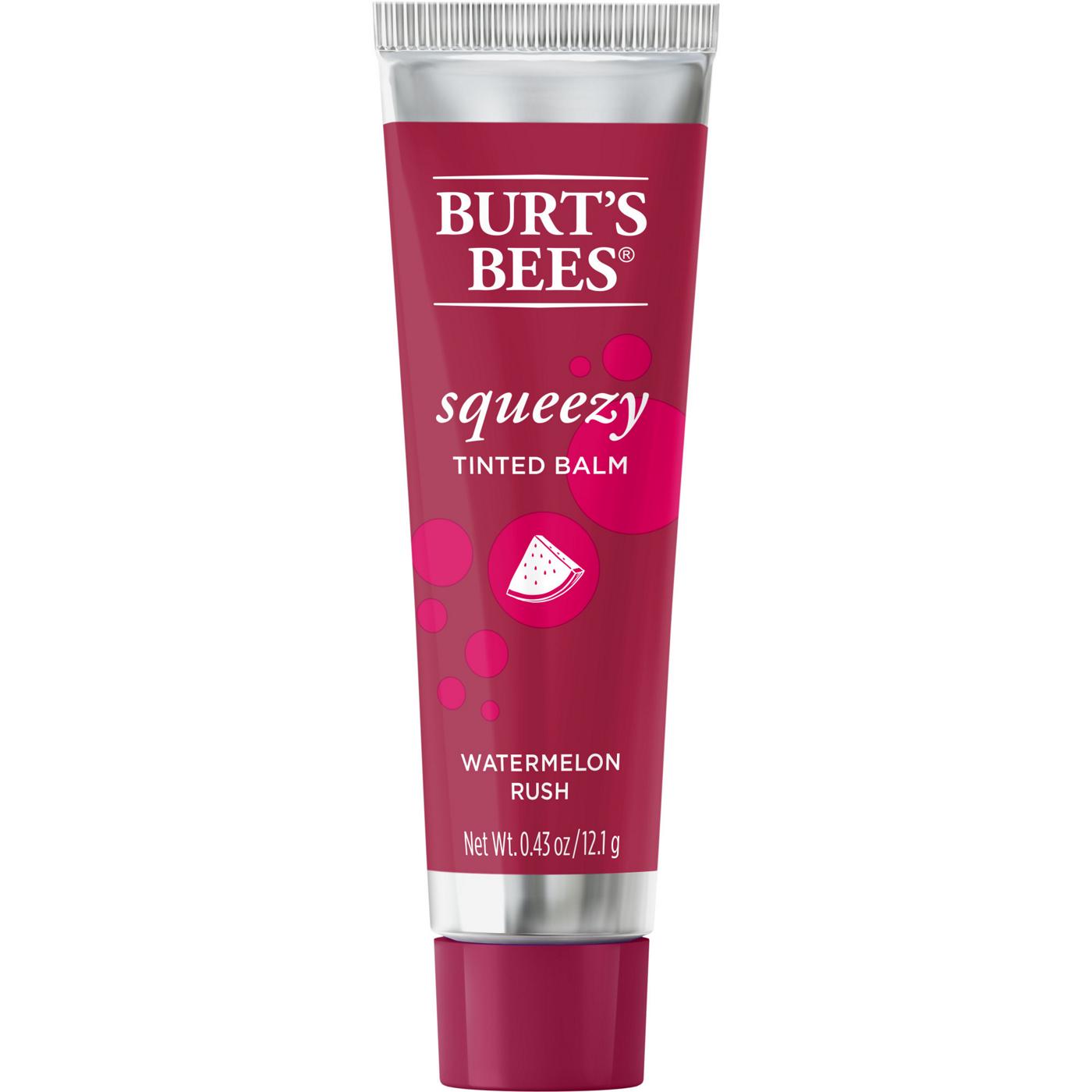 Burt's Bees Squeezy Tinted Lip Balm - Watermelon Rush; image 1 of 10