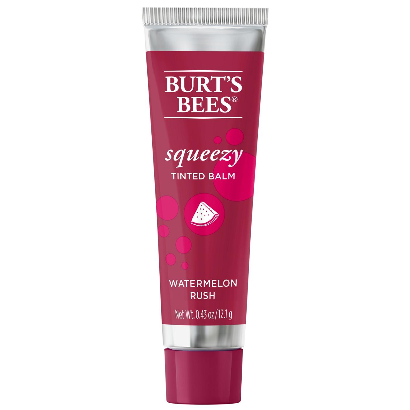 Burt's Bees Squeezy Tinted Lip Balm - Watermelon Rush; image 1 of 7