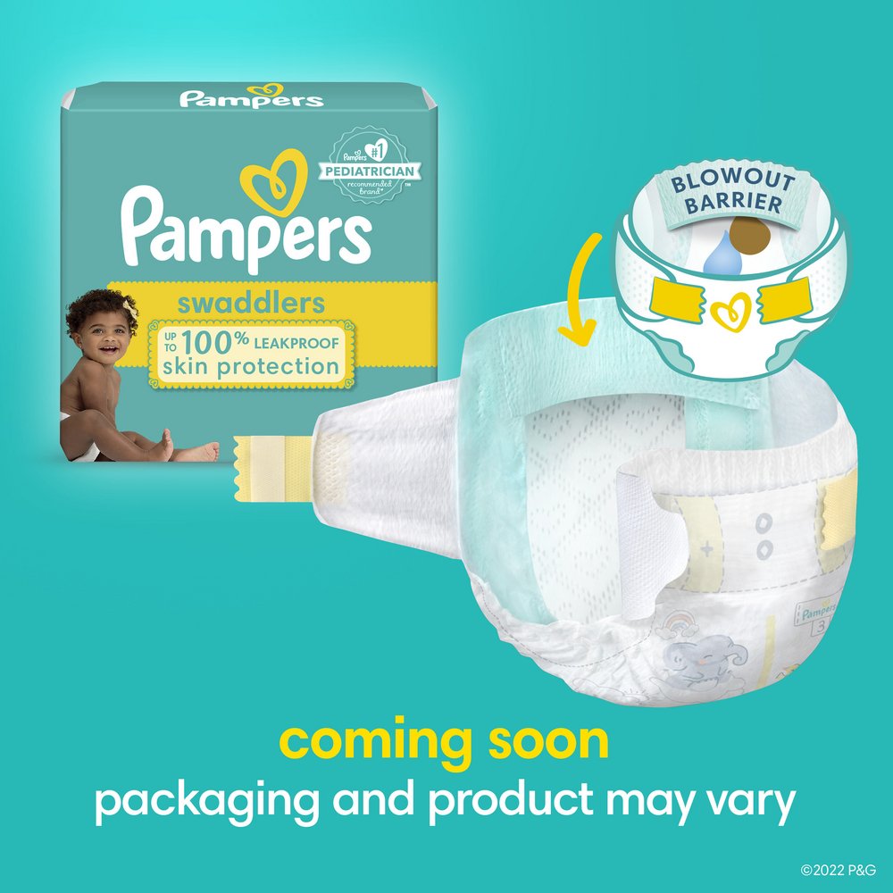 Pampers Swaddlers Baby Diapers - Size 1 - Shop Diapers at H-E-B