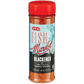 H-E-B Fish Market Blackened Seasoning Spice Blend, 3.25 oz