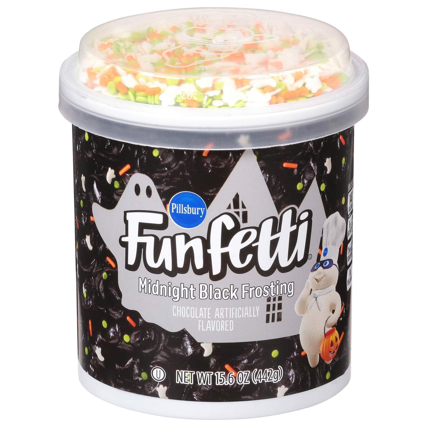 Pillsbury Funfetti Midnight Black Chocolate Frosting; image 1 of 5