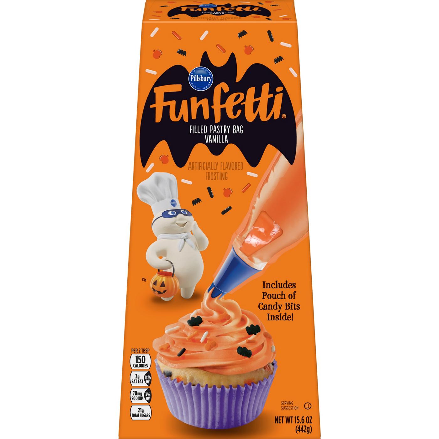 Pillsbury Funfetti Halloween Vanilla Icing Pastry Bag; image 2 of 2