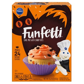 Pillsbury Funfetti Halloween Cake Mix with Candy Bits