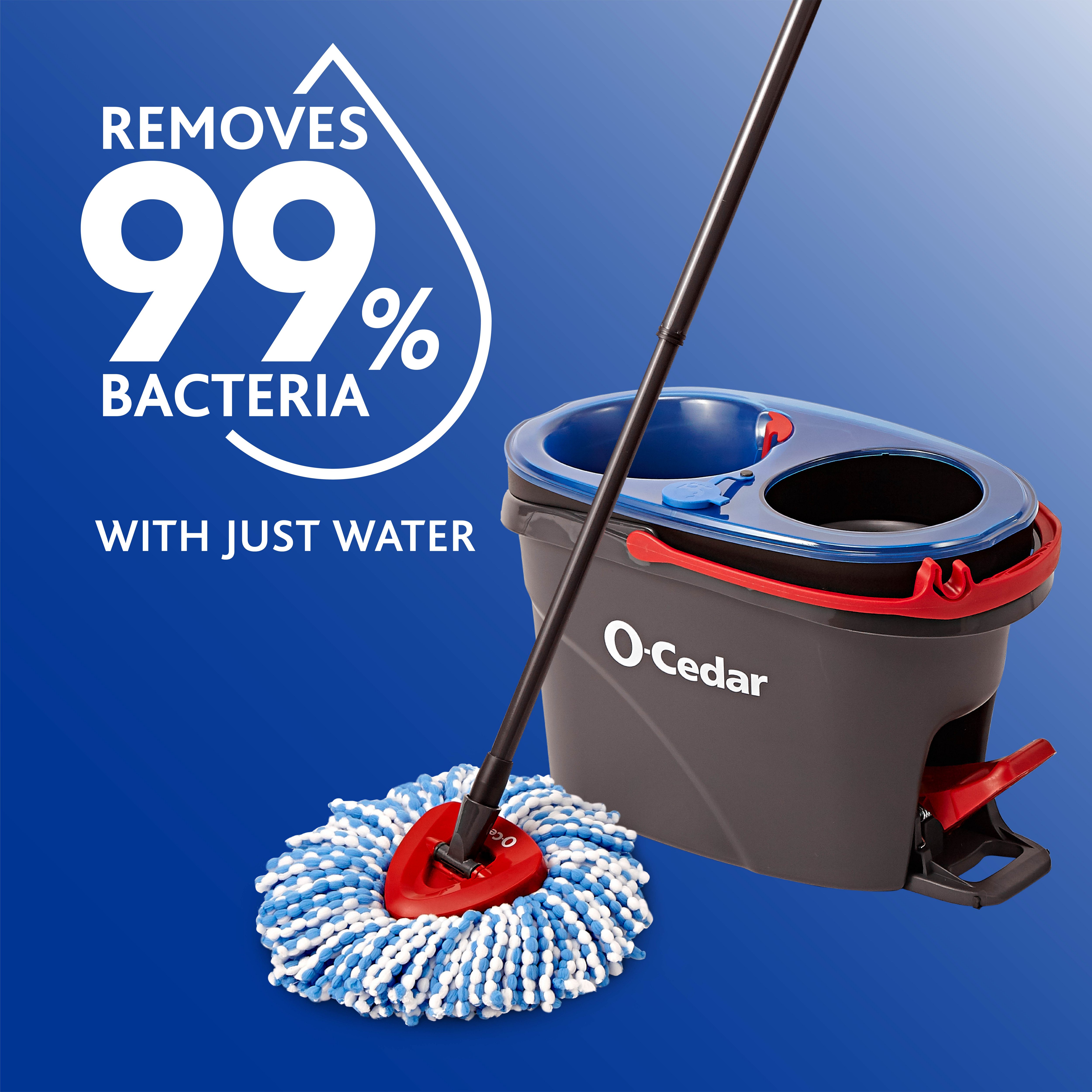 thumbnail image 2 of O-Cedar EasyWring RinseClean Spin Mop & Bucket System – Hands-Free Cleaning, NEW 2 of 6