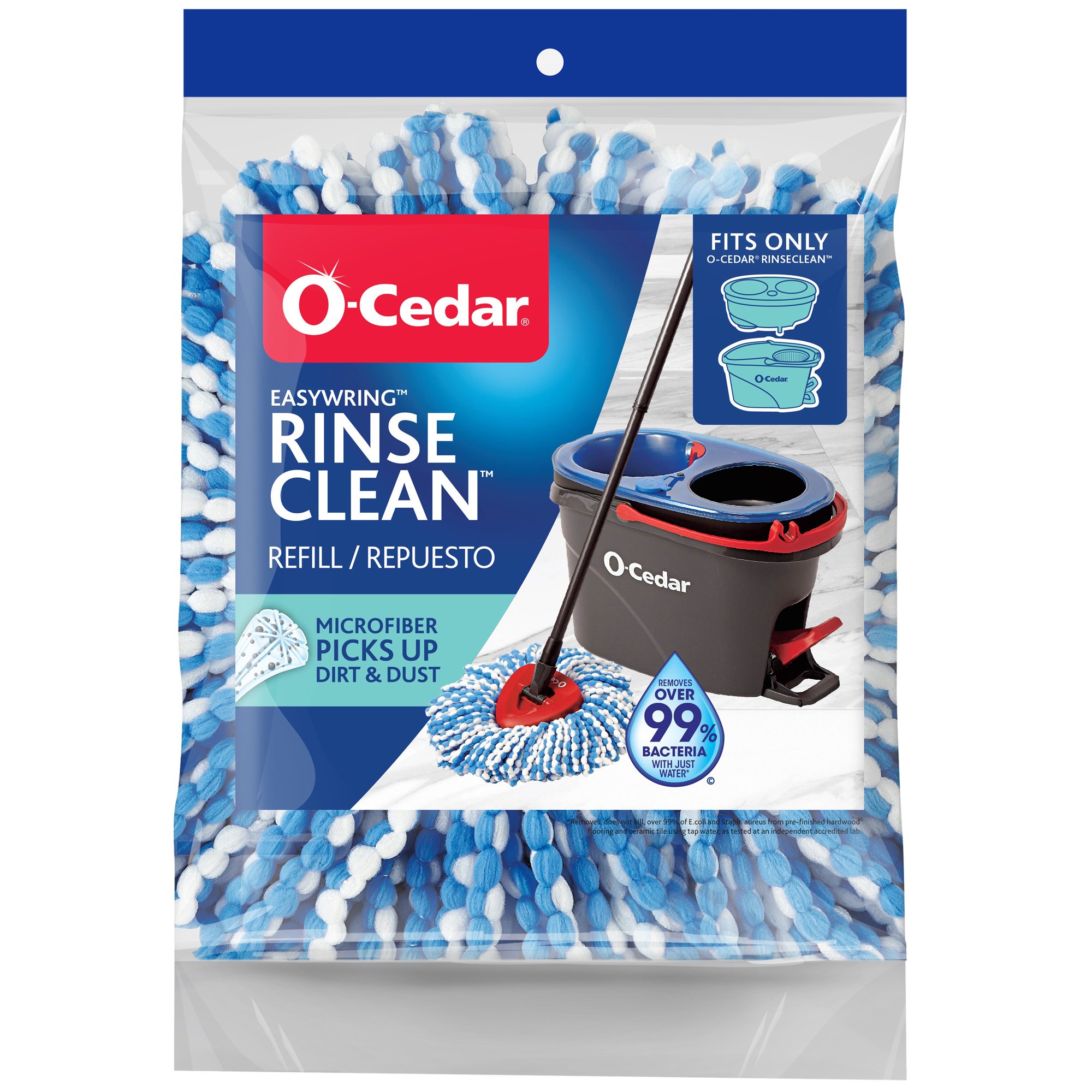 OCedar RinseClean Spin Mop Microfiber Refill Shop Mops at HEB