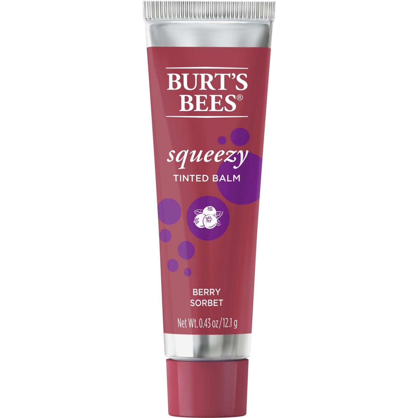 Burt's Bees Squeezy Tinted Lip Balm - Berry Sorbet; image 1 of 10