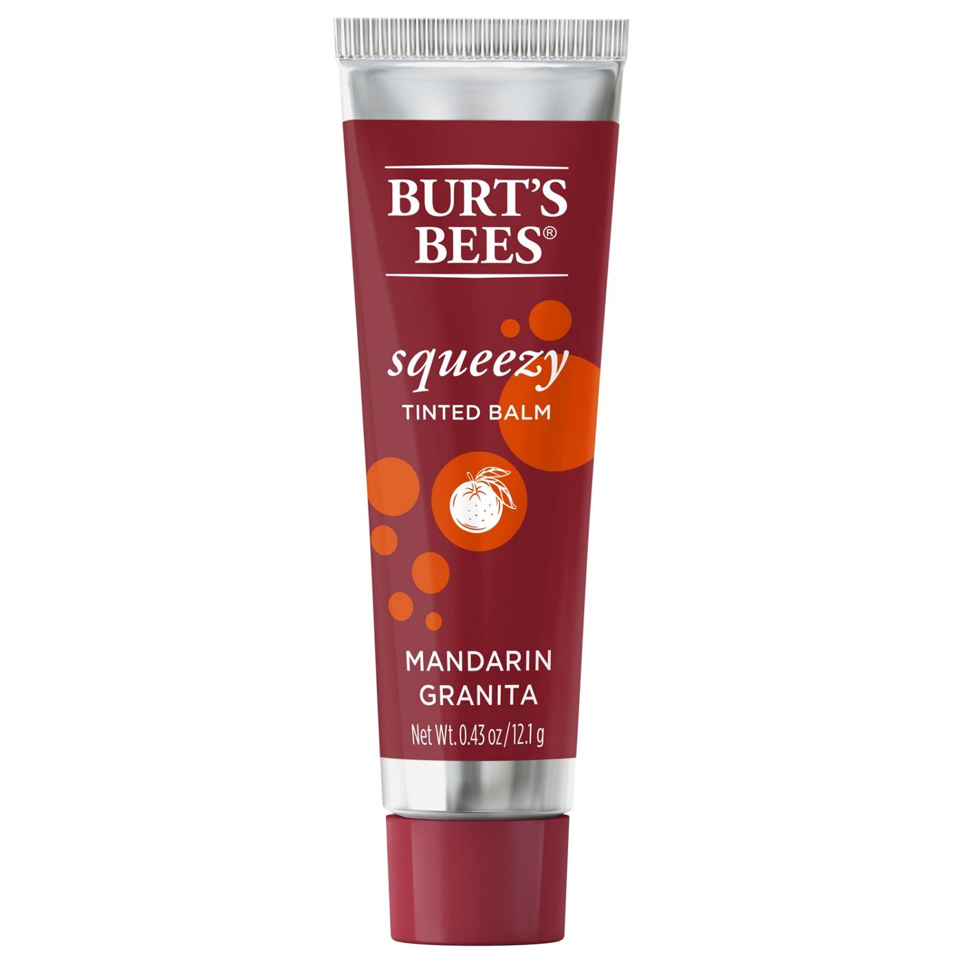 Burt's Bees Squeezy Tinted Lip Balm - Mandarin Granita; image 1 of 8