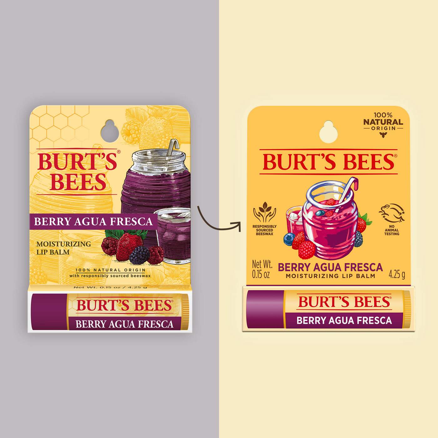 Burt's Bees 100% Natural Origin Moisturizing Lip Balm - Berry Agua Fresca; image 10 of 11
