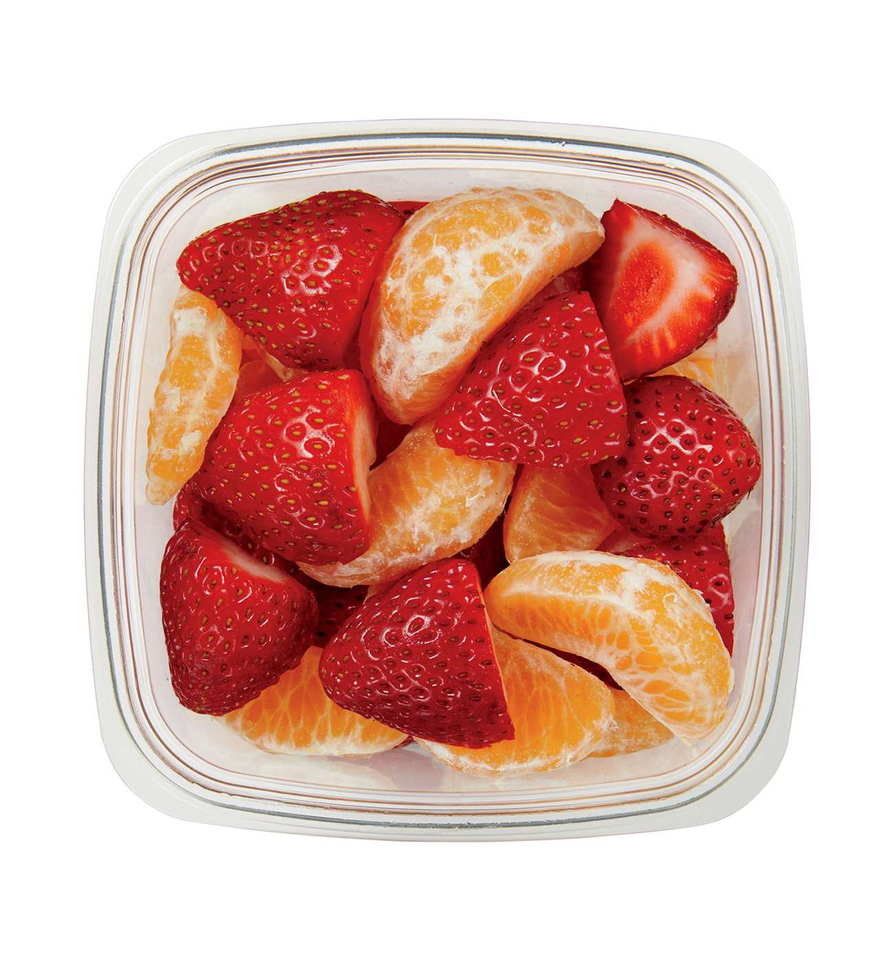 H-E-B Fresh Cut Strawberries & Mandarin Oranges - Small; image 1 of 2